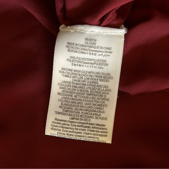 BCBG Max Azria “Jacklyn” Blouse in Merlot size XS. New With Tags! - Picture 9 of 9